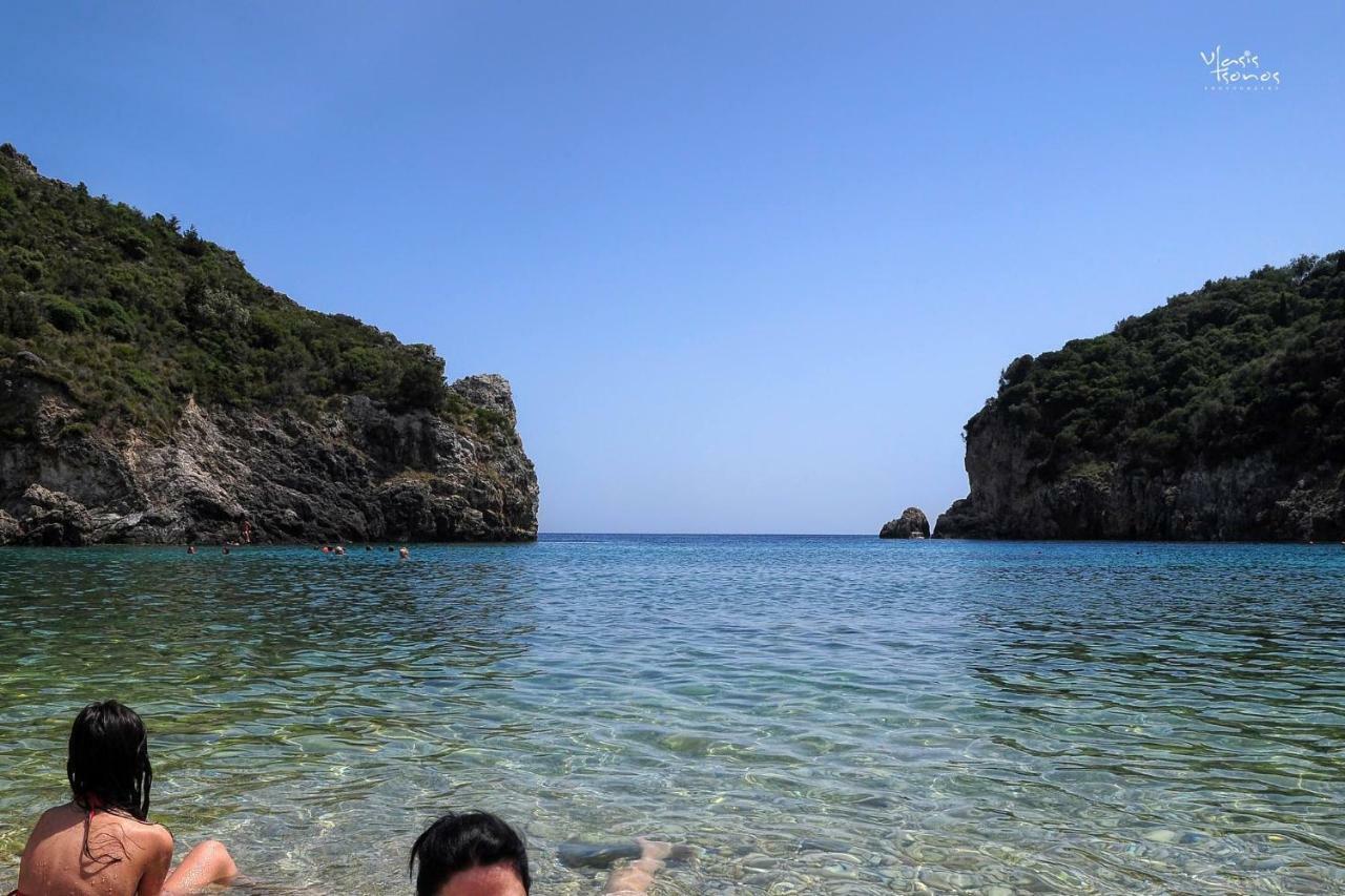 Anastasios Paleokastritsa Apartment Doukádes Dış mekan fotoğraf